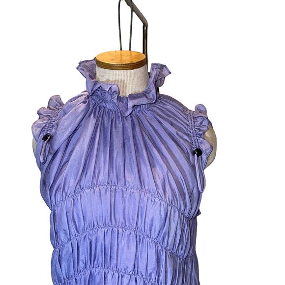 Brogger Freya Dress Lavender Blue Size Large Retail $895 NWT - Picture 4 of 5